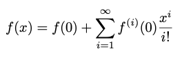 Figure: Taylor series as an infinite sum